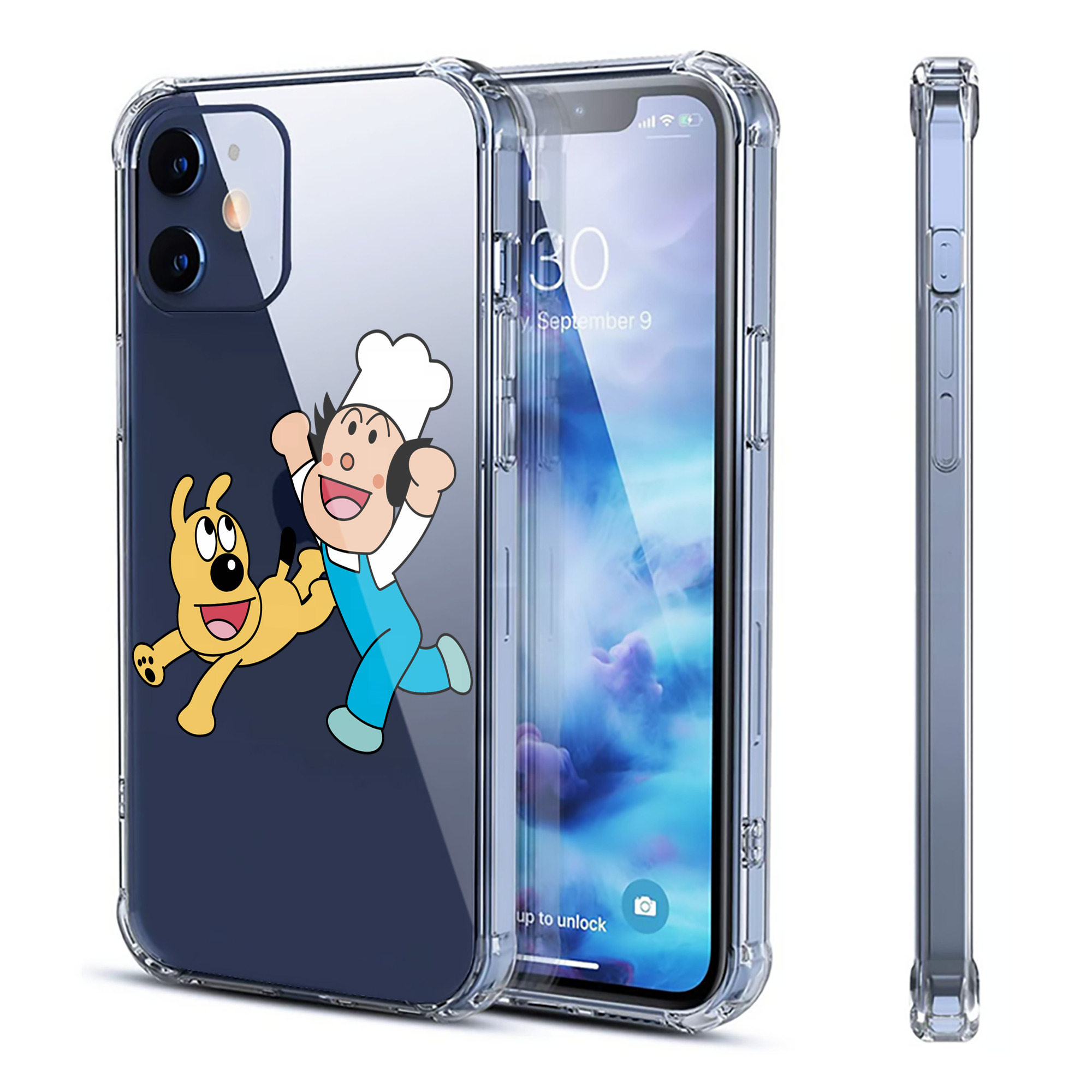 （画像用） アンパンマン Anpanman 【iPhone 12シリーズ対応】透明スマホケース（クリアソフトケース）